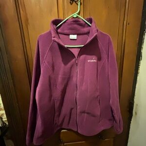 Columbia Women's Maroon Fleece Jacket